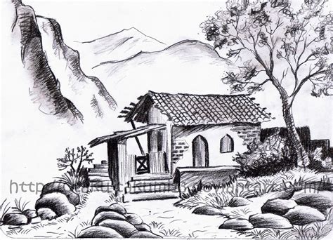 pencil sketch landscape|pencil sketch gallery.